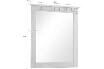 Lisa Vegghengt Speil Rektangulær 60x70 cm - Natur - Interiør - Speil - Gangspeil