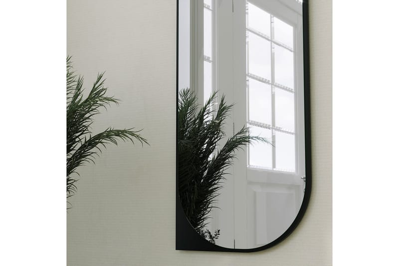 Livi Vegghengt Speil Oval 52 cm - Svart - Interiør - Speil - Gangspeil