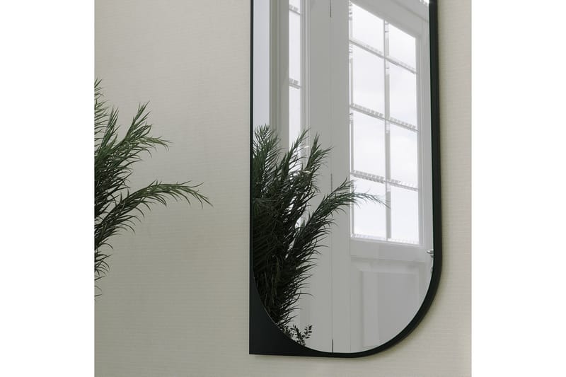 Livi Vegghengt Speil Oval 52 cm - Svart - Interiør - Speil - Gangspeil