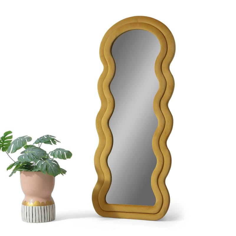 Mijara Gulvspeil 65 x 170 cm - Gul - Interiør - Speil - Gulvspeil