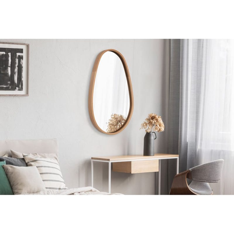 Mirrel vegghengt speil 45 cm - Brun - Interiør - Speil - Gangspeil