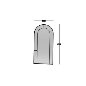 Navricon Gulvspeil 90 x 180 cm - Svart - Interiør - Speil - Gulvspeil