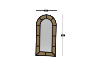 Norvi Gulvspeil 90x180 cm - Svart - Interiør - Speil - Gulvspeil