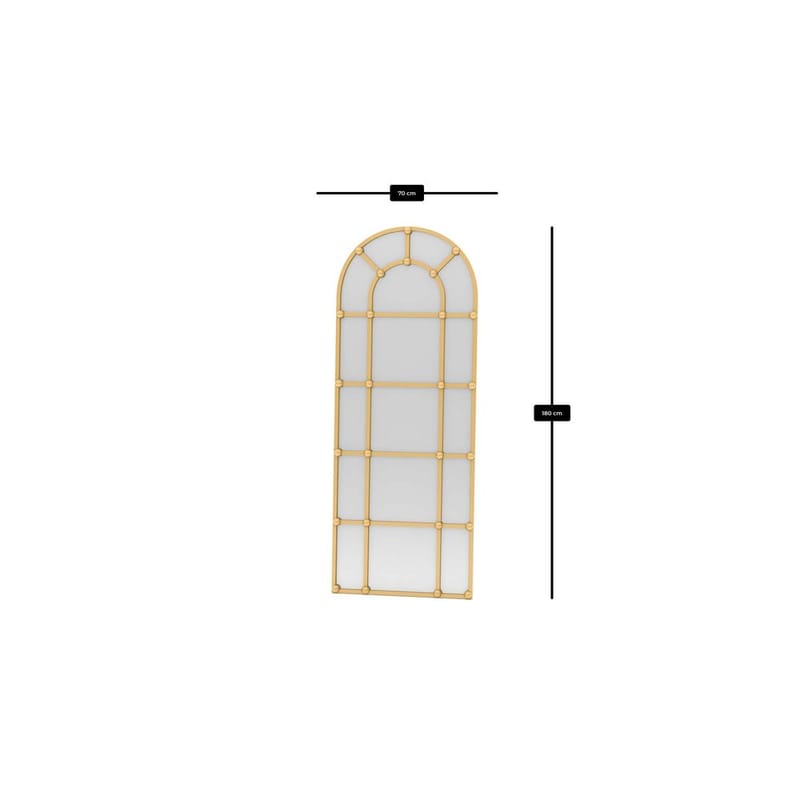 Omari Gulvspeil 70 x 180 cm - Gull - Interiør - Speil - Gulvspeil