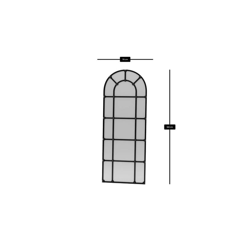 Omari Gulvspeil 70 x 180 cm - Svart - Interiør - Speil - Gulvspeil