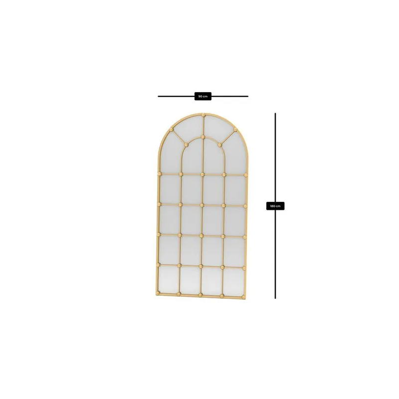Omari Gulvspeil 90 x 180 cm - Gull - Interiør - Speil - Gulvspeil