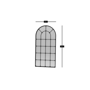 Omari Gulvspeil 90 x 180 cm - Svart - Interiør - Speil - Gulvspeil
