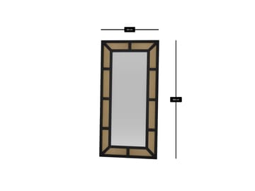 Omber Gulvspeil 90x180 cm - Svart - Interiør - Speil - Gulvspeil