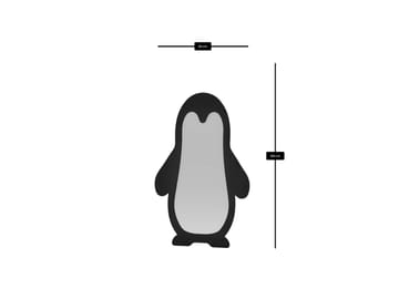 Orven Gulvspeil 90x150 cm - Svart - Interiør - Speil - Gulvspeil