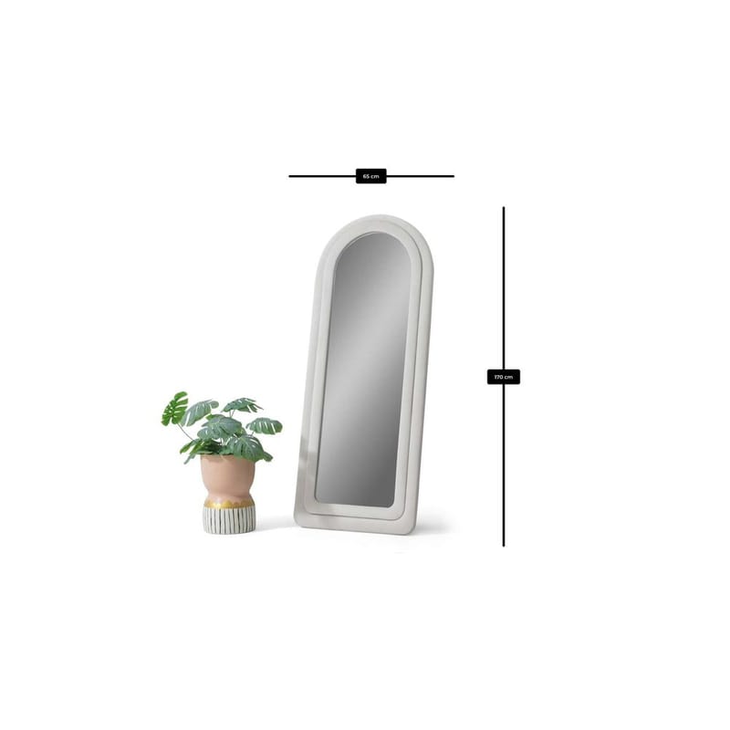 Ottawa Gulvspeil 65 x 170 cm - Kremhvit - Interiør - Speil - Gulvspeil