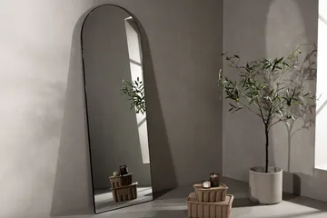 Sarasota Vegghengt Speil Rektangulær 66x193 cm - Svart - Interiør - Speil - Gangspeil