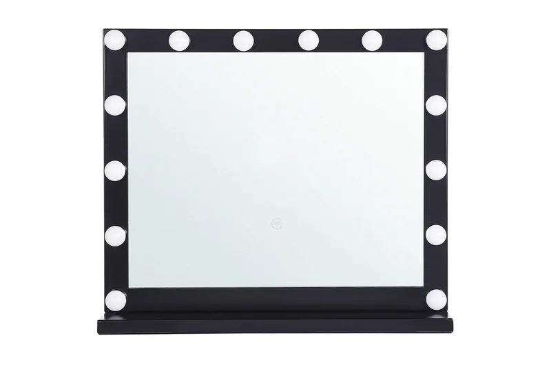 Sminkbordsspegel Beliani Beauvoir Black