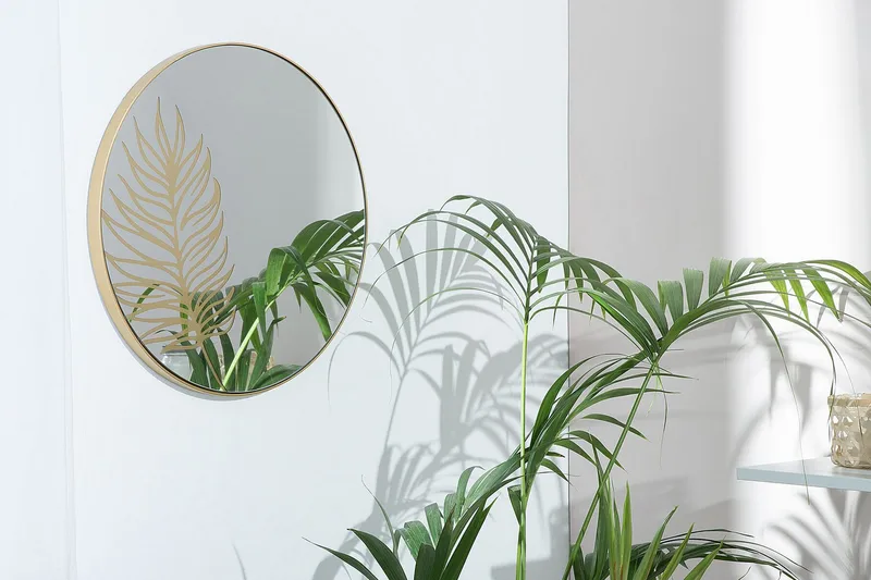 Cherilus Speil Rund 57 cm, Gull