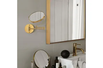 Jessie Sminkespeil med arm med forstørring x cm Gull - Lyfco - Interiør - Speil - Sminkespeil