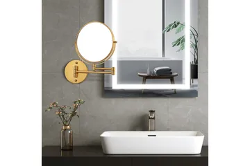 Jessie Sminkespeil med arm med forstørring x cm Gull - Lyfco - Interiør - Speil - Sminkespeil