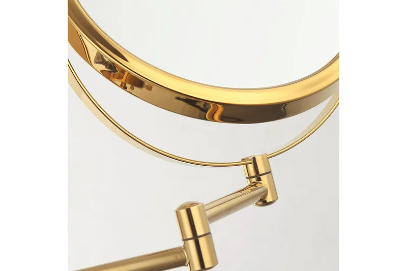 Jessie Sminkespeil med arm med forstørring x cm Gull - Lyfco - Interiør - Speil - Sminkespeil