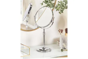 Sminkspegel Beliani Aveyron Guld Silver - Interiør - Speil - Sminkespeil