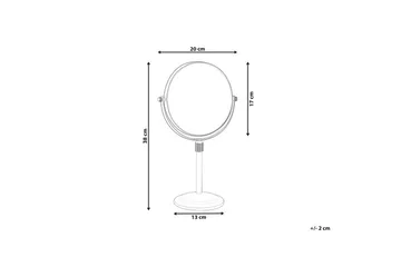Sminkspegel Beliani Aveyron Guld Silver - Interiør - Speil - Sminkespeil