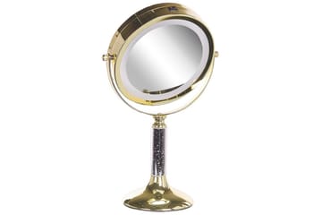 Sminkspegel Beliani Baixas Guld/svart GOLD||Black - Interiør - Speil - Sminkespeil
