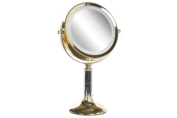 Sminkspegel Beliani Baixas Guld/svart GOLD||Black - Interiør - Speil - Sminkespeil