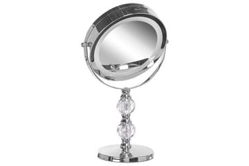 Sminkspegel Beliani Claira Guld Silver - Interiør - Speil - Sminkespeil