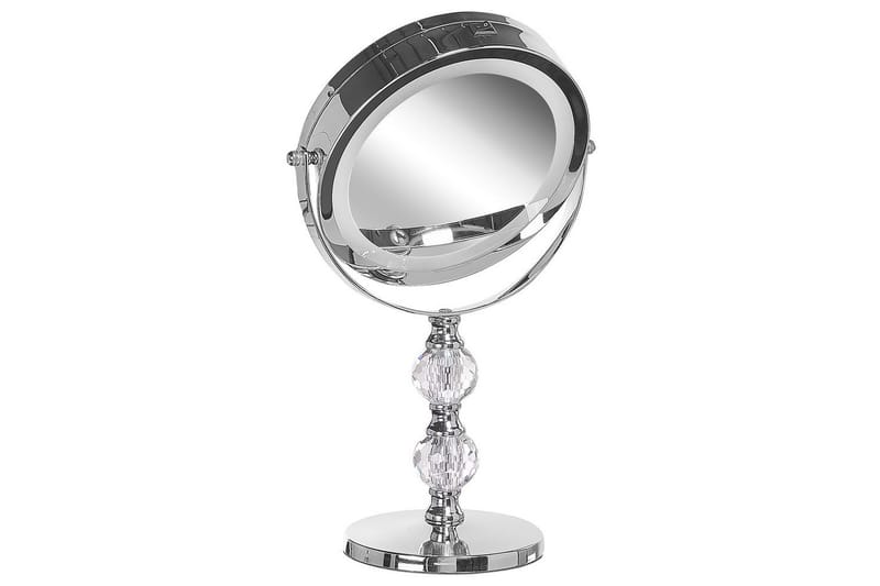 Sminkspegel Beliani Claira Guld Silver - Interiør - Speil - Sminkespeil