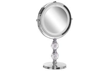 Sminkspegel Beliani Claira Guld Silver - Interiør - Speil - Sminkespeil