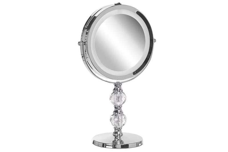 Sminkspegel Beliani Claira Guld Silver - Interiør - Speil - Sminkespeil