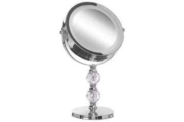 Sminkspegel Beliani Claira Guld Silver - Interiør - Speil - Sminkespeil