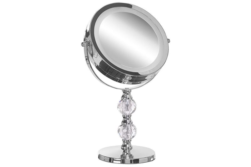 Sminkspegel Beliani Claira Guld Silver - Interiør - Speil - Sminkespeil