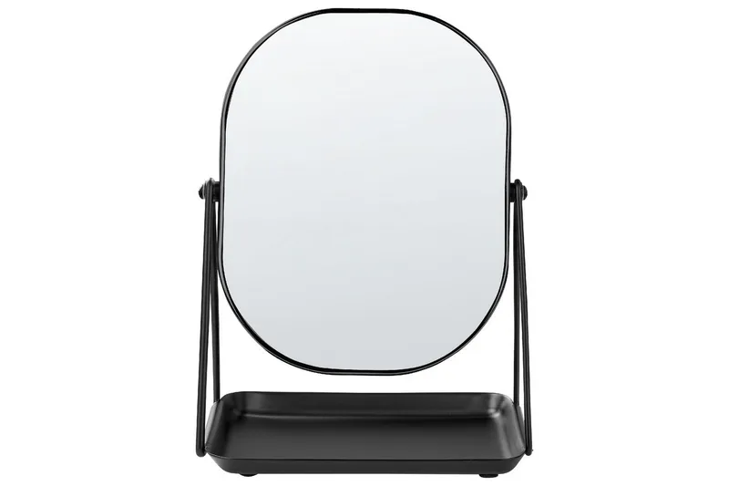 Sminkspegel Beliani Correze Guld/svart Black