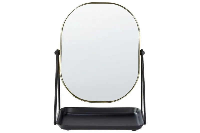 Sminkspegel Beliani Correze Guld/svart GOLD||Black