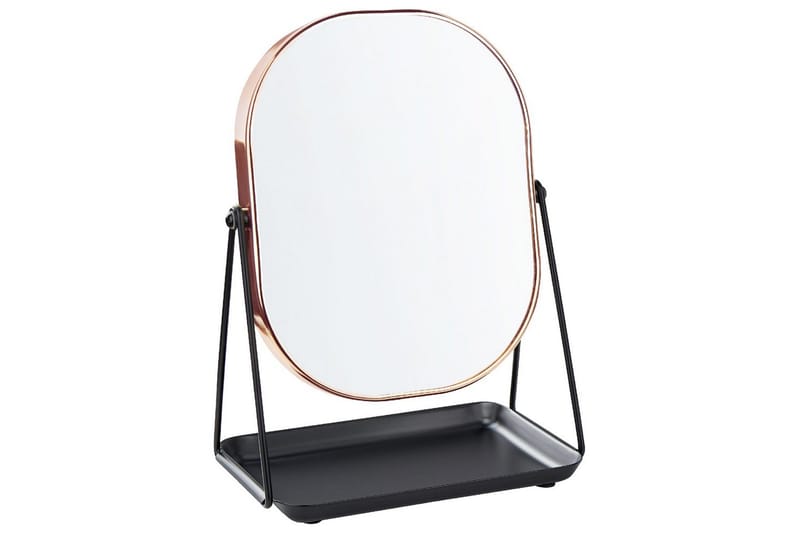 Sminkspegel Beliani Correze Guld/svart Rose||Black - Interiør - Speil - Sminkespeil