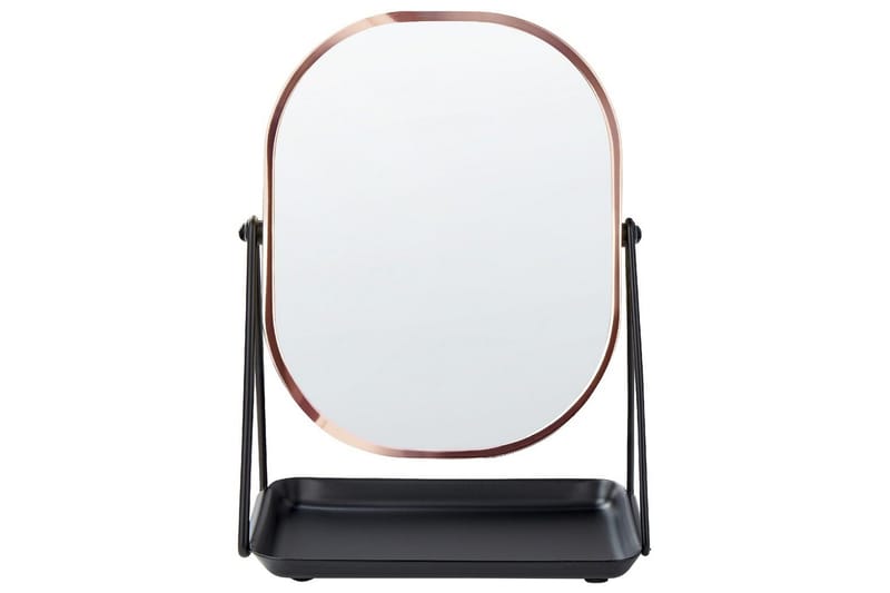 Sminkspegel Beliani Correze Guld/svart Rose||Black - Interiør - Speil - Sminkespeil