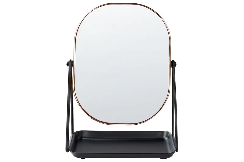 Sminkspegel Beliani Correze Guld/svart Rose||Black