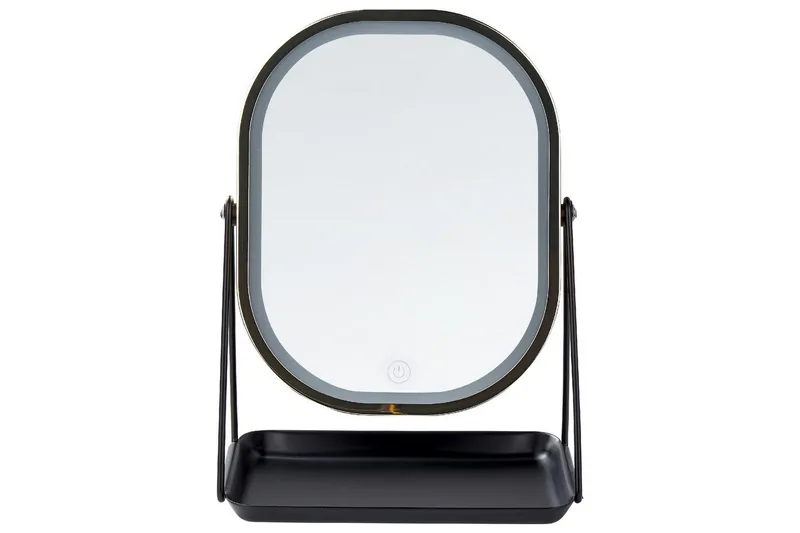 Sminkspegel Beliani Dordogne Guld/svart GOLD||Black