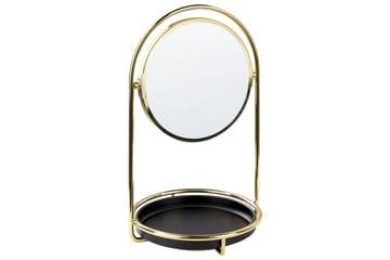Sminkspegel Beliani Indre GOLD||Black - Interiør - Speil - Sminkespeil