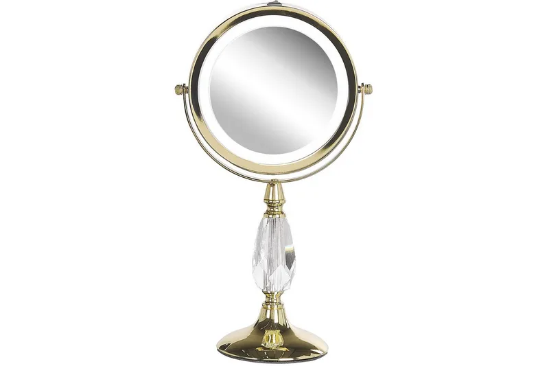 Sminkspegel Beliani Maury Guld GOLD VALUE_MISSING_2