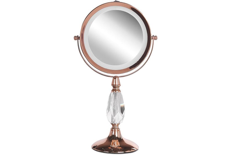 Sminkspegel Beliani Maury Guld GOLD VALUE_MISSING_3 - Interiør - Speil - Sminkespeil