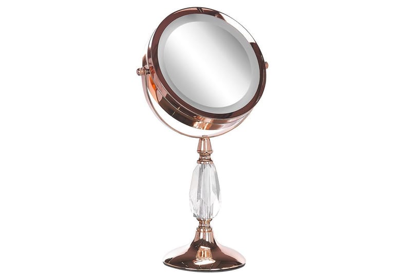 Sminkspegel Beliani Maury Guld GOLD VALUE_MISSING_3 - Interiør - Speil - Sminkespeil