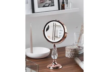 Sminkspegel Beliani Maury Guld GOLD VALUE_MISSING_3 - Interiør - Speil - Sminkespeil