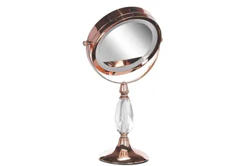 Sminkspegel Beliani Maury Guld GOLD VALUE_MISSING_3 - Interiør - Speil - Sminkespeil