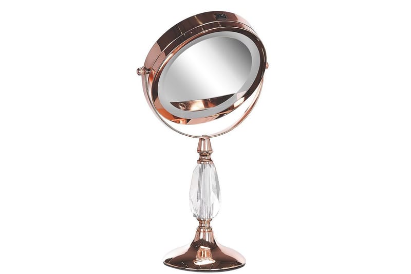 Sminkspegel Beliani Maury Guld GOLD VALUE_MISSING_3 - Interiør - Speil - Sminkespeil