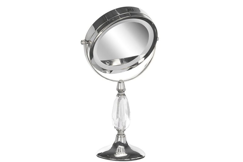 Sminkspegel Beliani Maury Guld Silver VALUE_MISSING_1 - Interiør - Speil - Sminkespeil