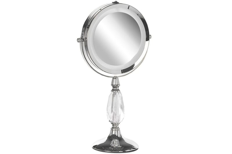 Sminkspegel Beliani Maury Guld Silver VALUE_MISSING_1 - Interiør - Speil - Sminkespeil