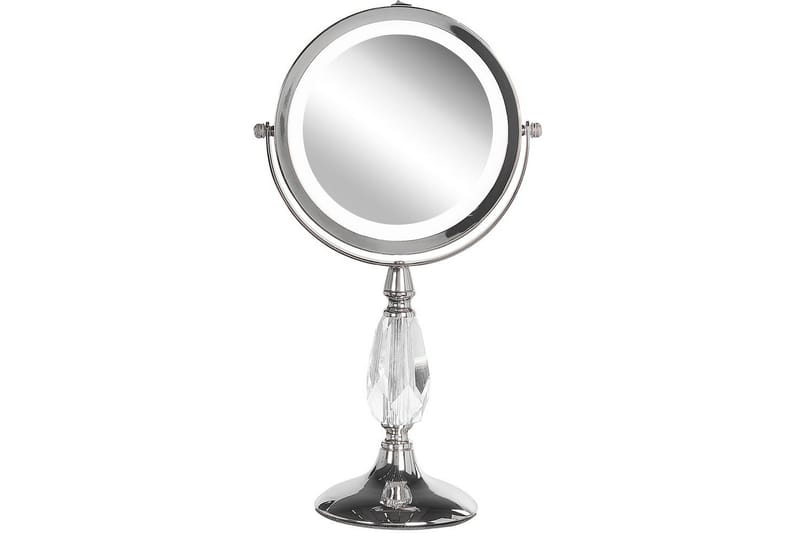 Sminkspegel Beliani Maury Guld Silver VALUE_MISSING_1