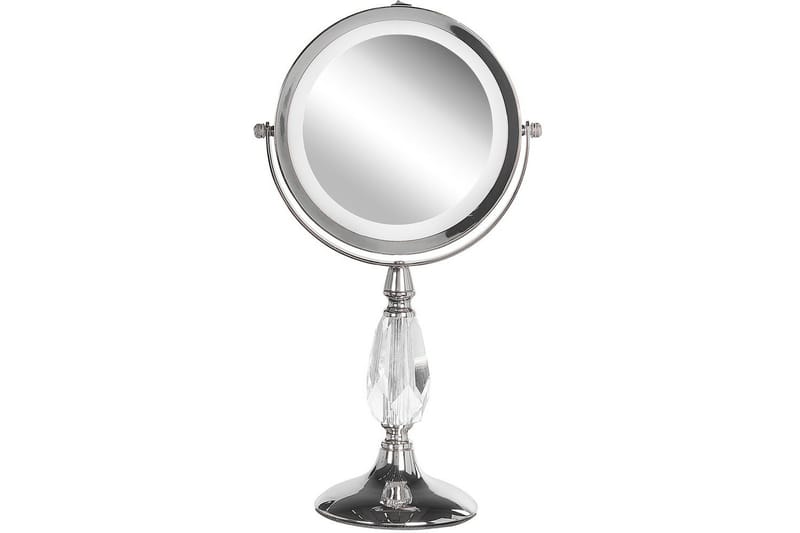 Sminkspegel Beliani Maury Guld Silver VALUE_MISSING_1 - Interiør - Speil - Sminkespeil