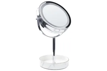 Sminkspegel Beliani Savoie Guld/Svart Silver||White - Interiør - Speil - Speil med belysning