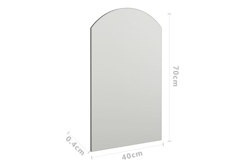 Speil 70x40 cm glass - Hvit - Gangspeil - Veggspeil