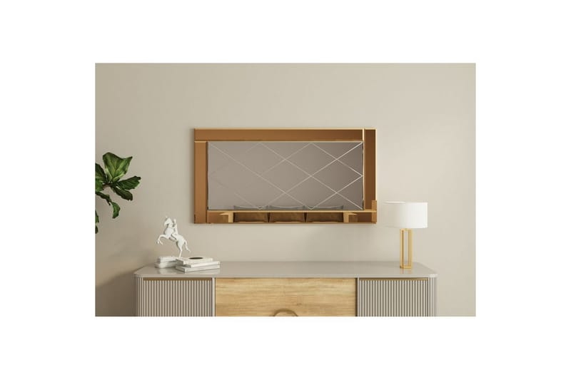 Speil Elorwich Bronse / Hvit - Bronse / Hvit - Interiør - Speil - Gangspeil